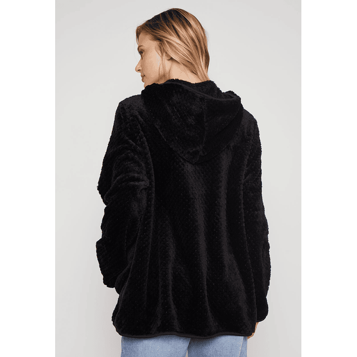 Polar Peludo Líneas Mujer Negro Familyshop 3