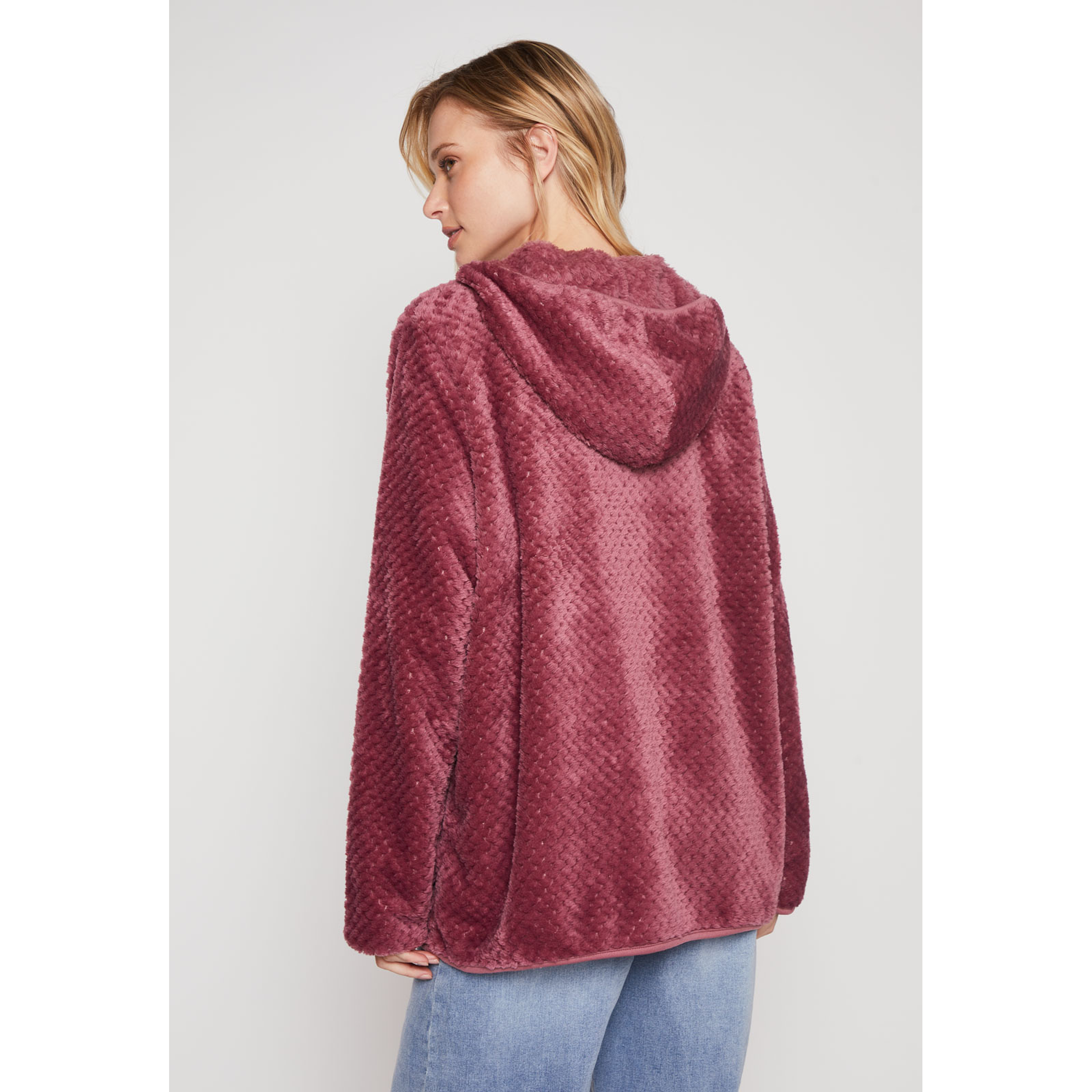 Polar Peludo Líneas Motas Mujer Rosado Familyshop 3