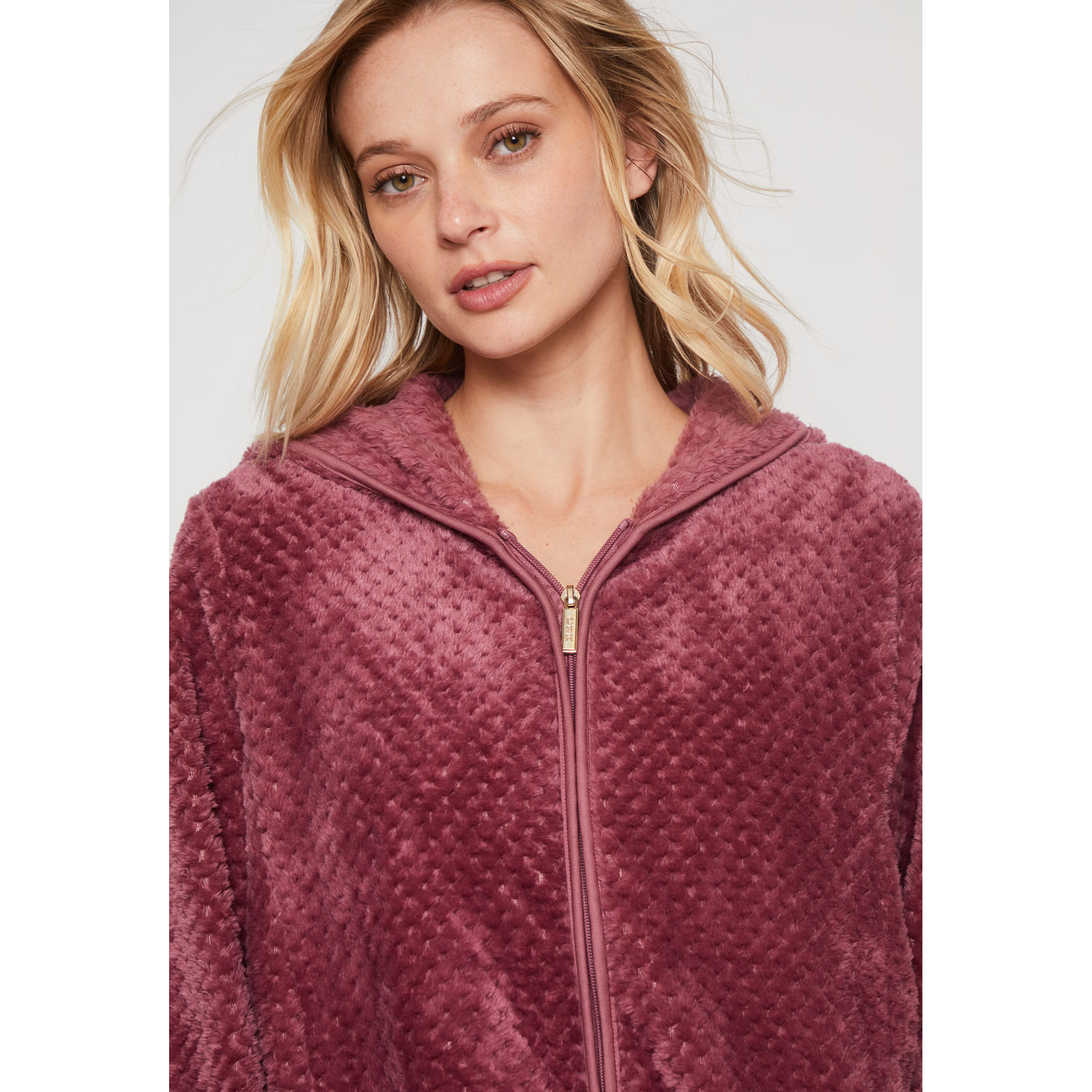 Polar Peludo Líneas Motas Mujer Rosado Familyshop 2