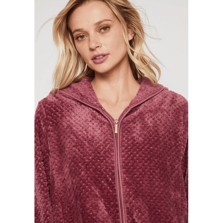 Polar Peludo Líneas Motas Mujer Rosado Familyshop 2