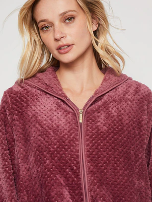 Polar Peludo Líneas Motas Mujer Rosado Familyshop