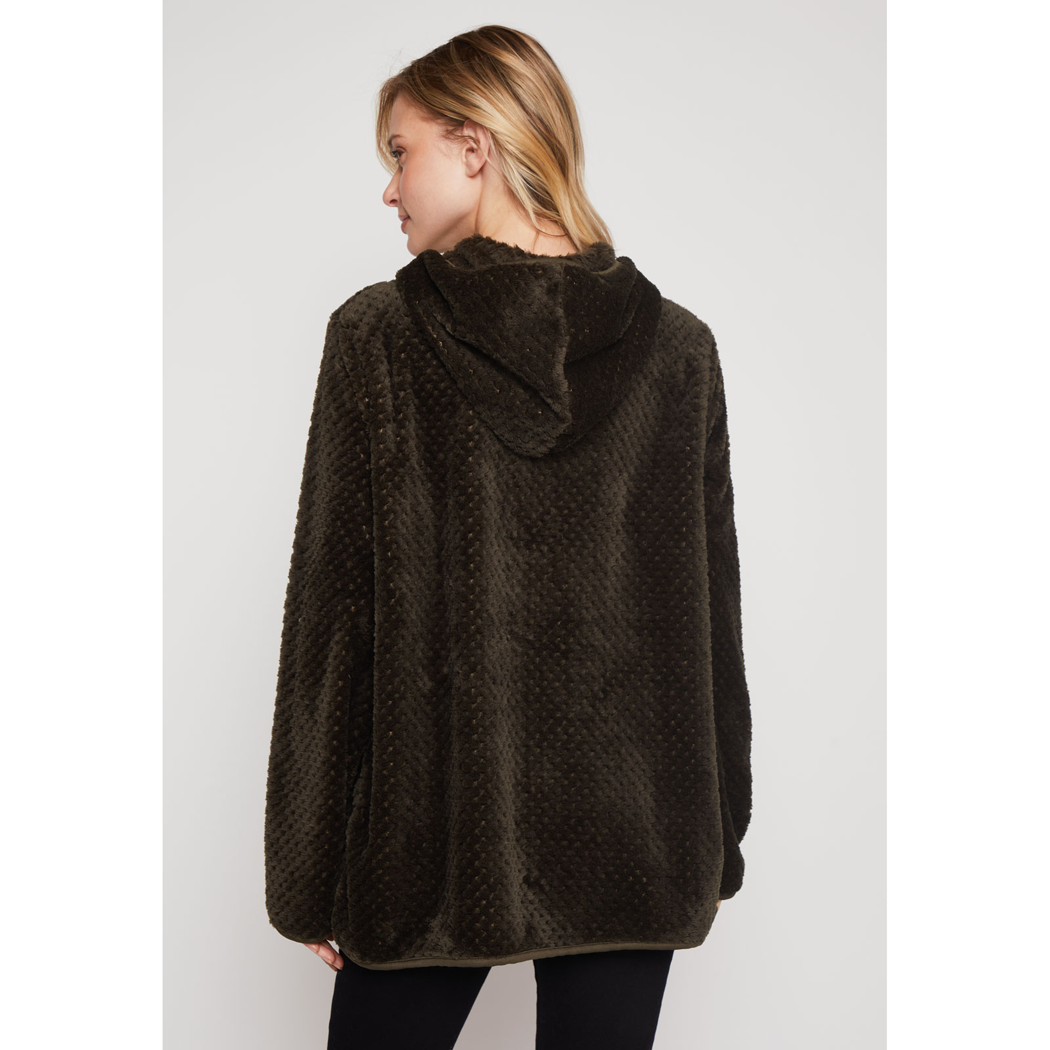 Polar Peludo Motas Mujer Verde Familyshop 3