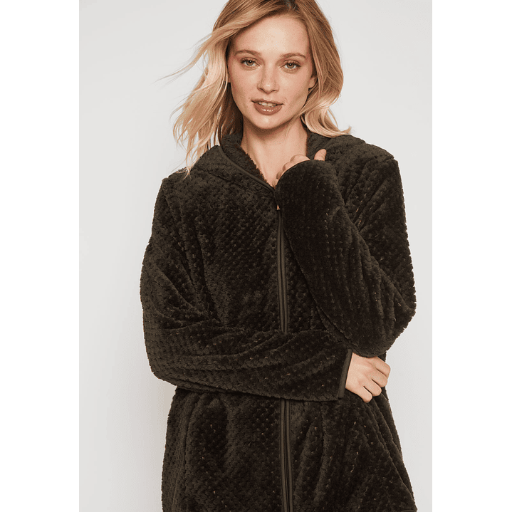 Polar Peludo Motas Mujer Verde Familyshop 2