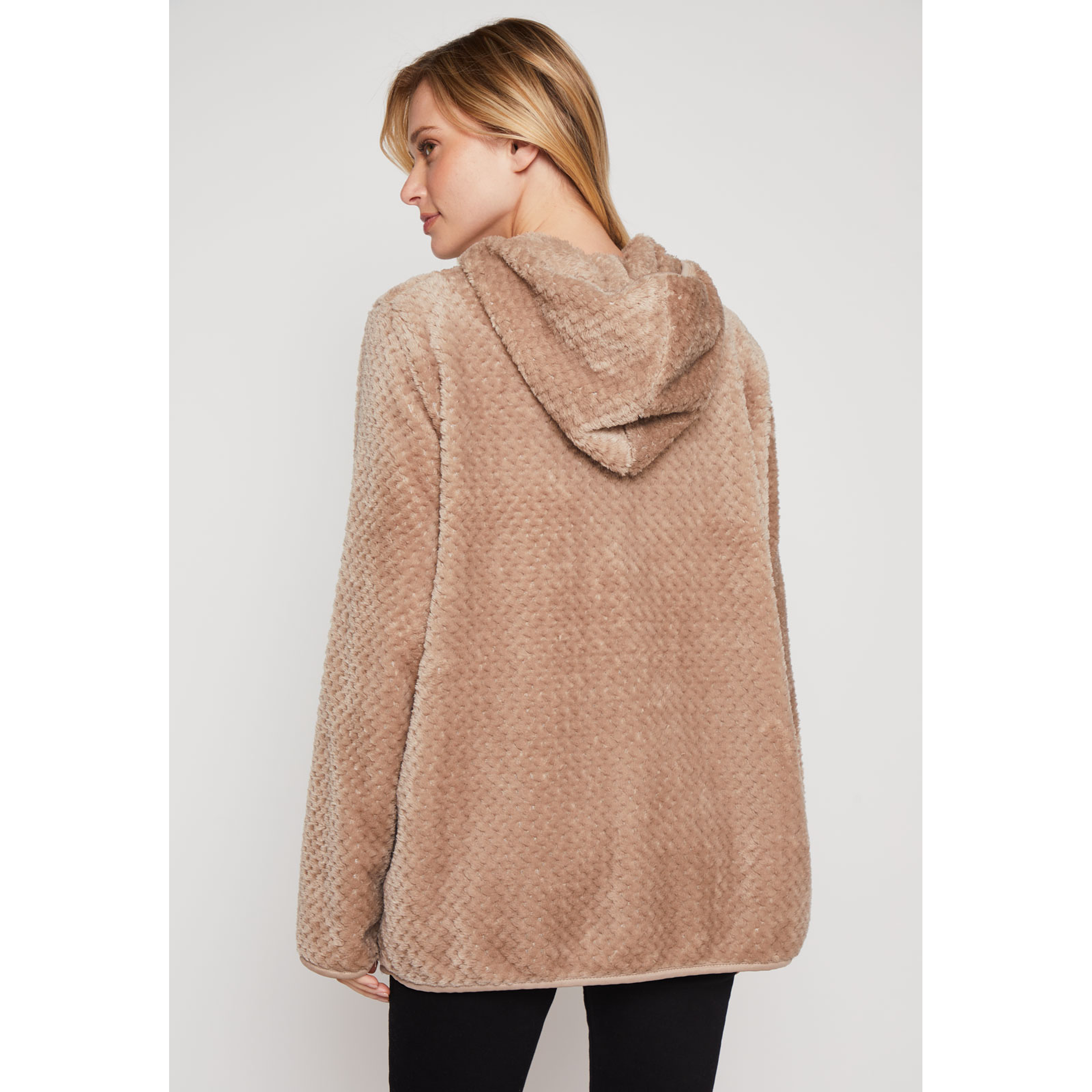 Polar Peludo Líneas Motas Mujer Arena Familyshop 3