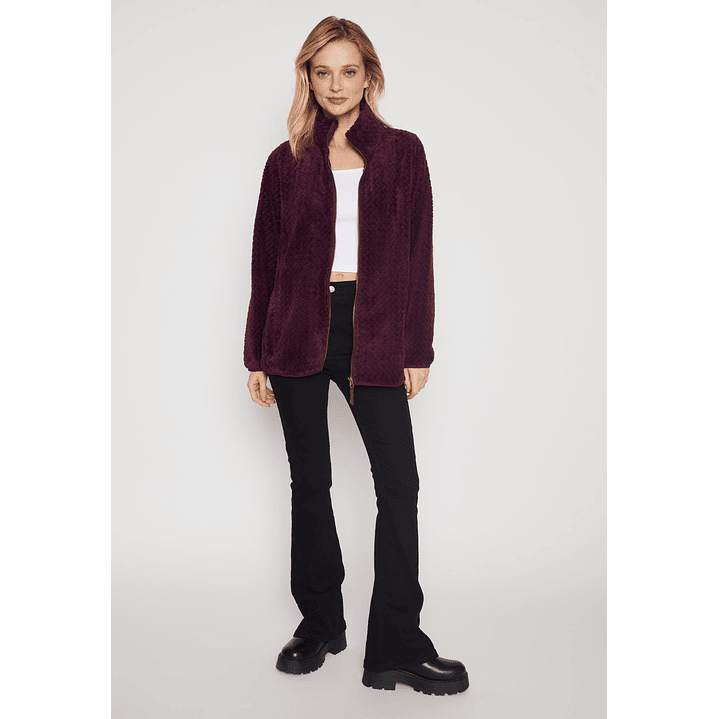 Polar Peludo Mujer Burdeo Familyshop 4