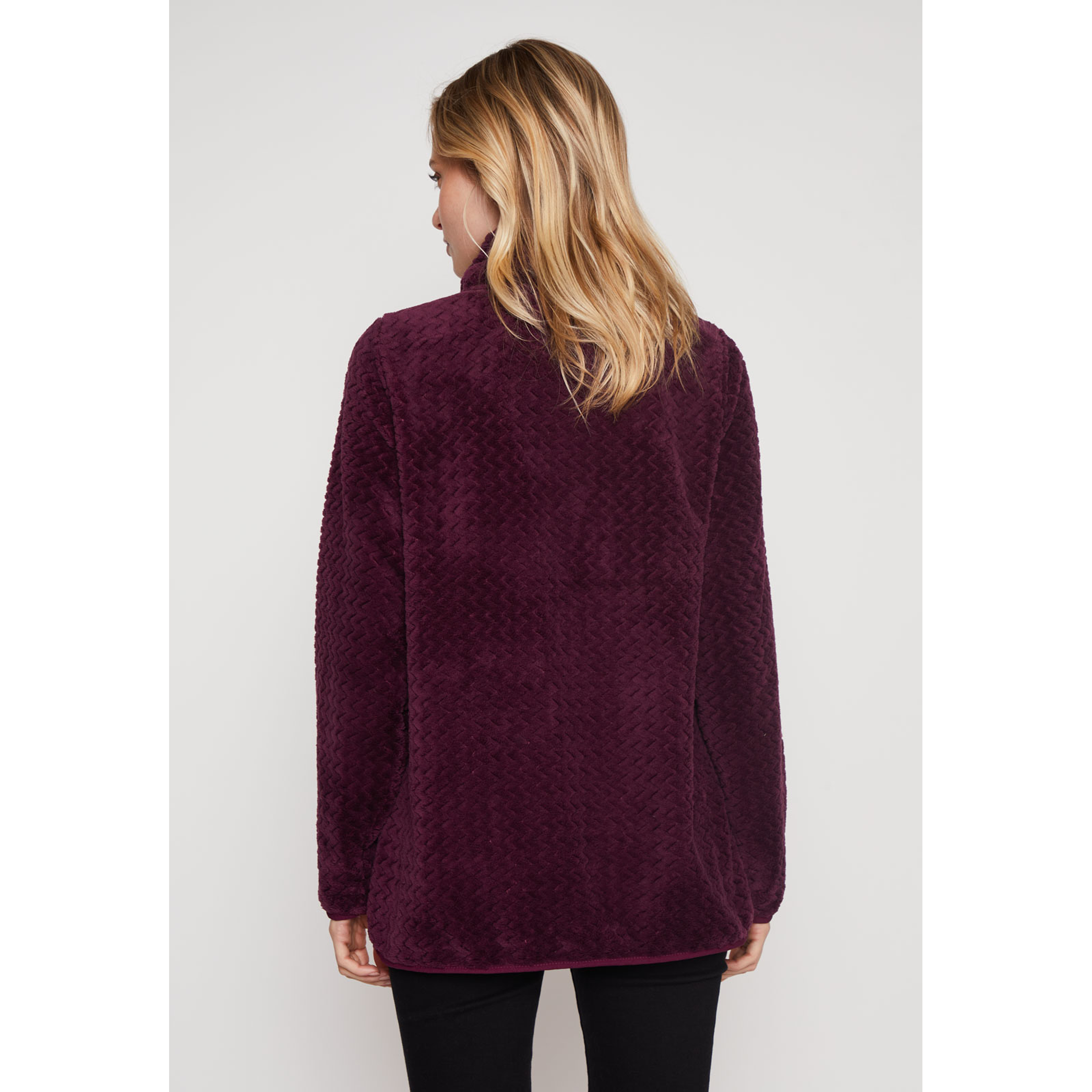 Polar Peludo Mujer Burdeo Familyshop 3