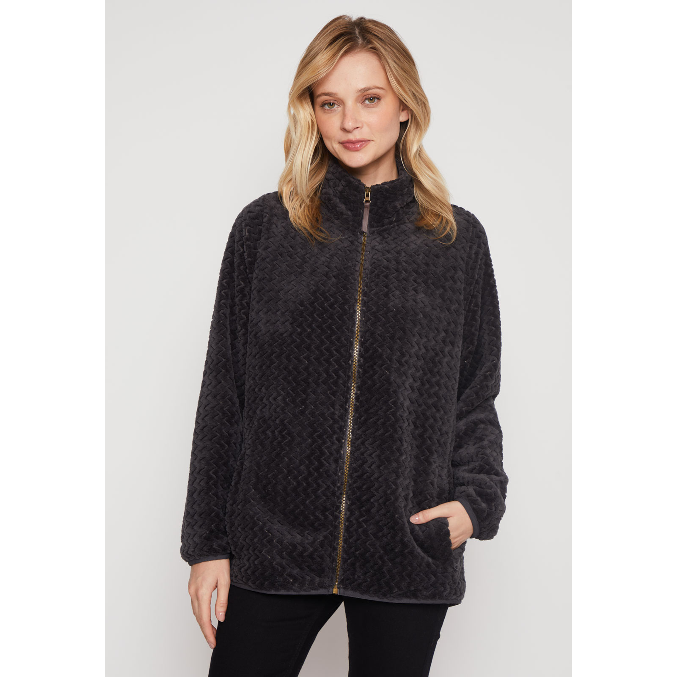 Polar Peludo Mujer Gris Familyshop 1