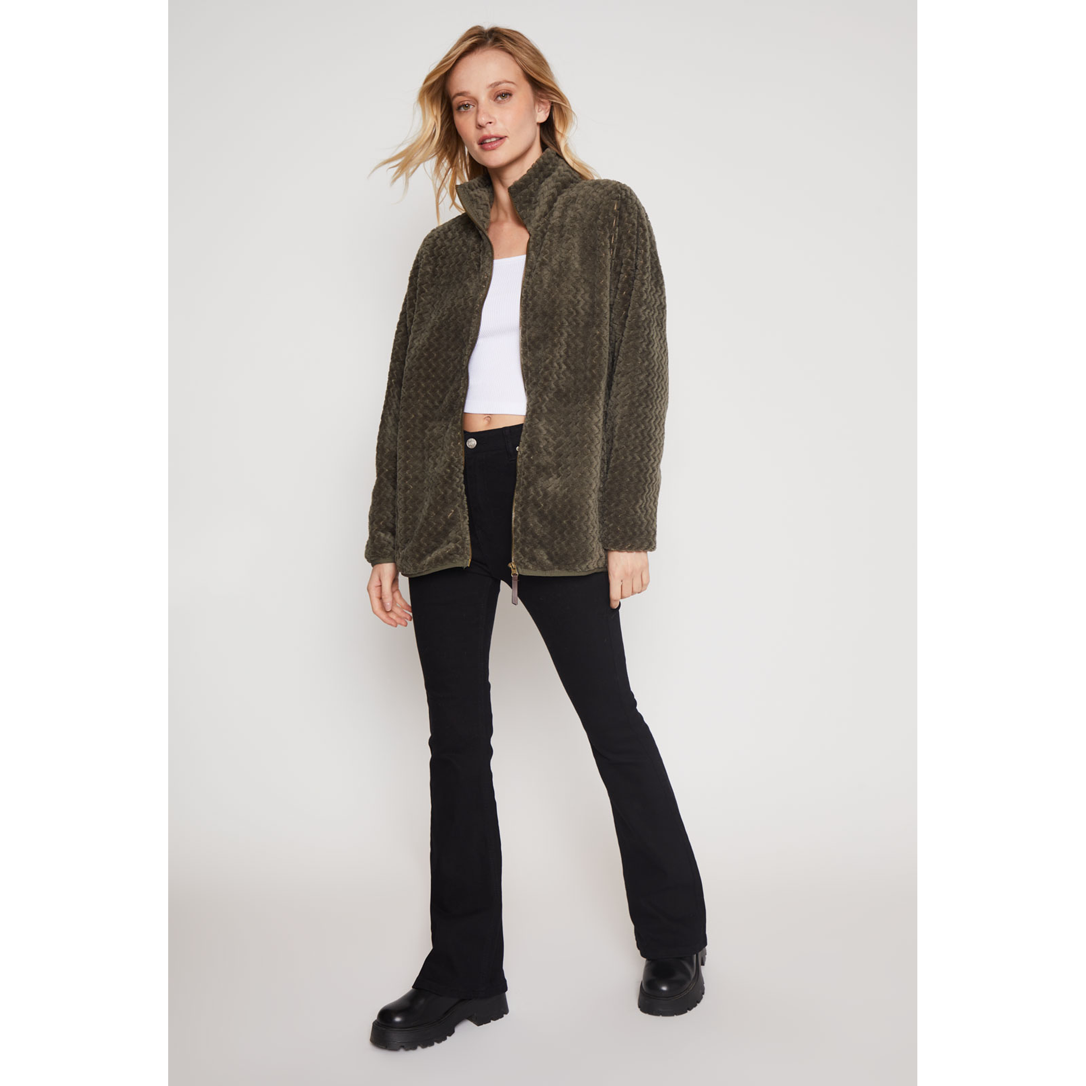 Polar Peludo Mujer Verde Familyshop 4