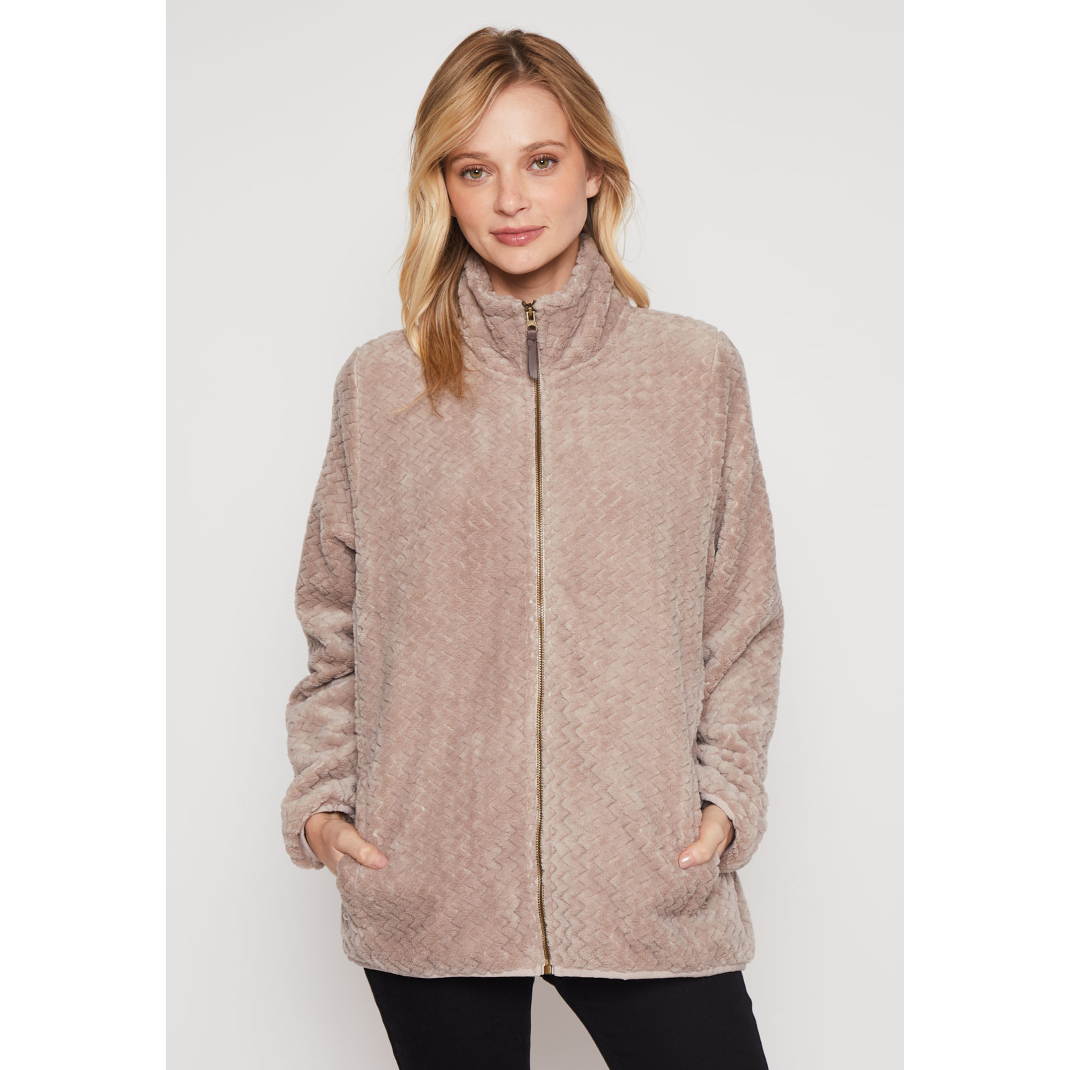 Polar Peludo Mota Mujer Arena Familyshop 1