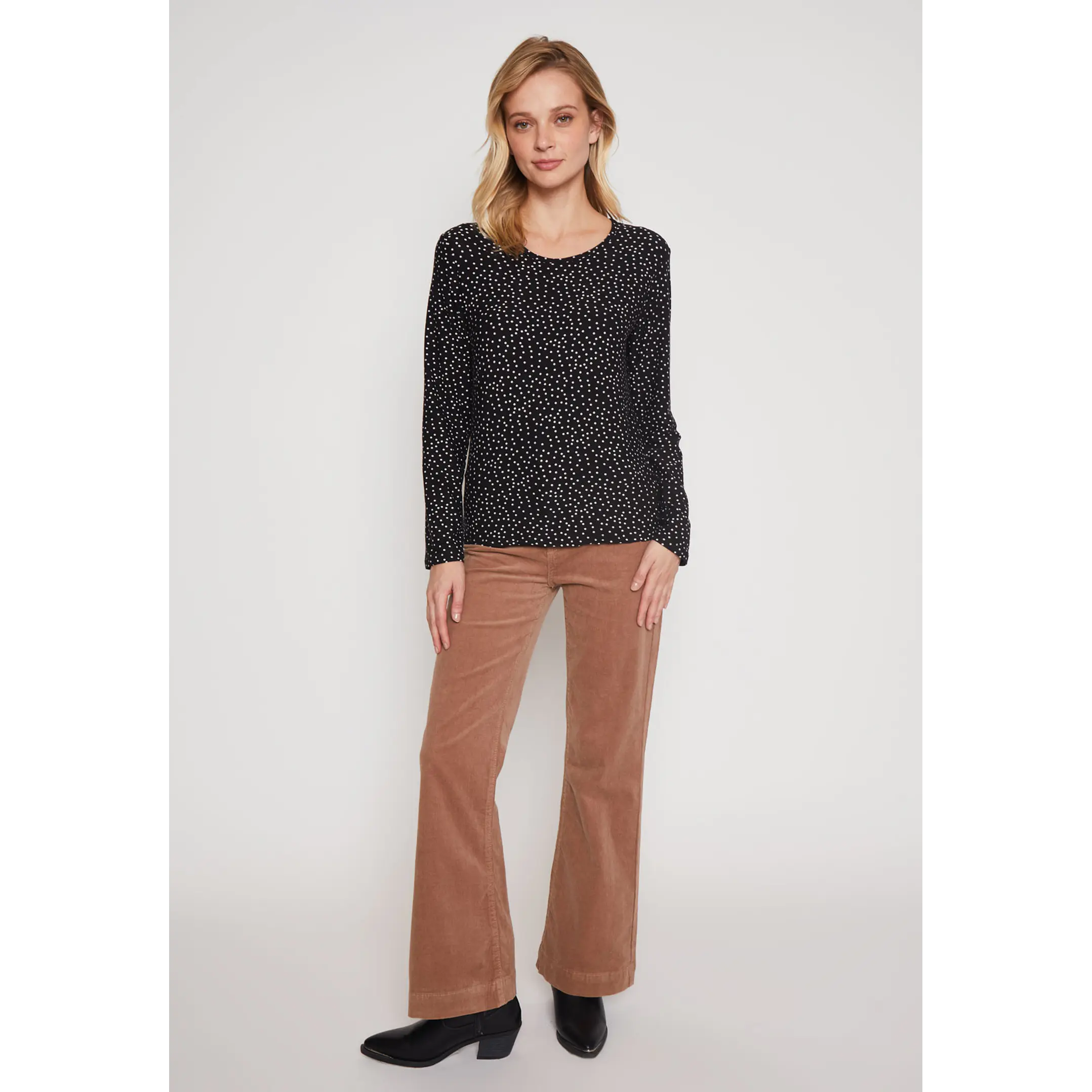 Polera Térmica Punto  Mujer Negro Familyshop 4