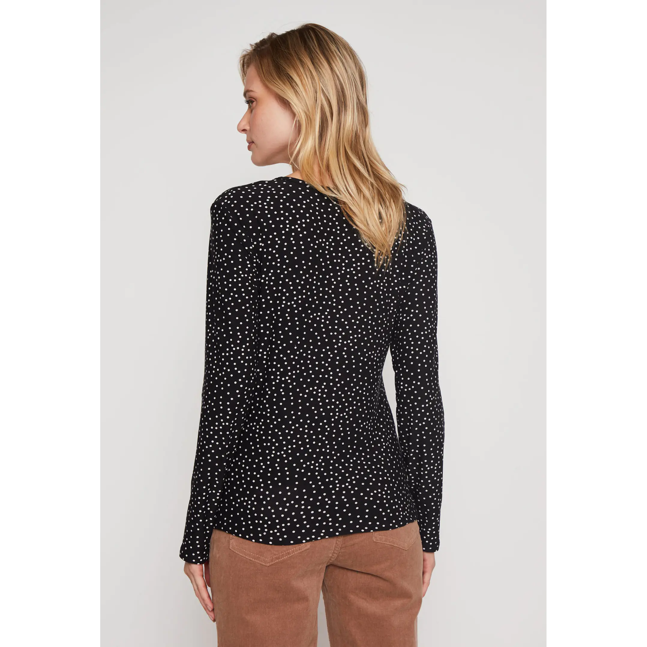 Polera Térmica Punto  Mujer Negro Familyshop 3