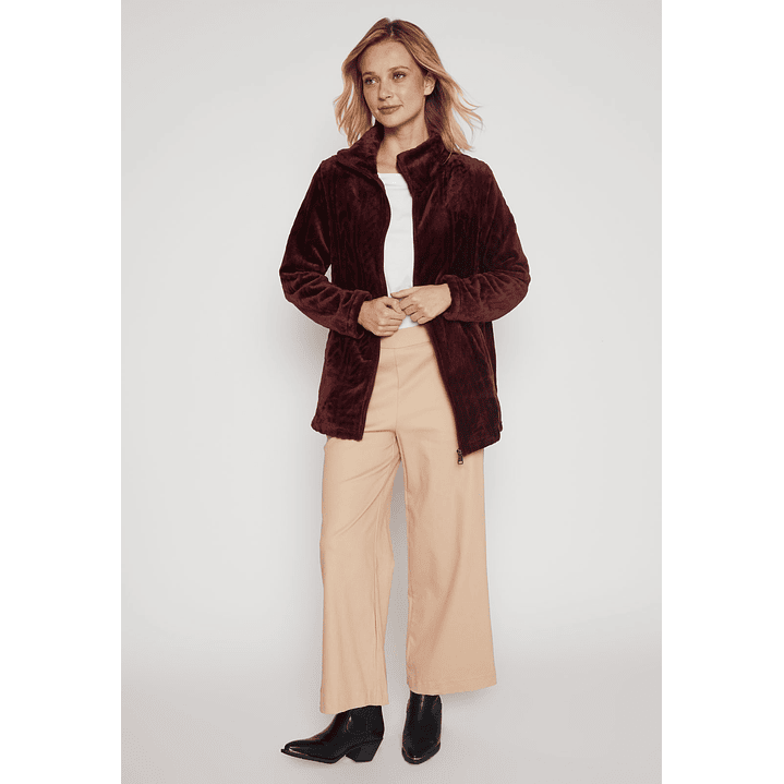 Polar Peludo Fantasía Mujer Burdeo Familyshop 4