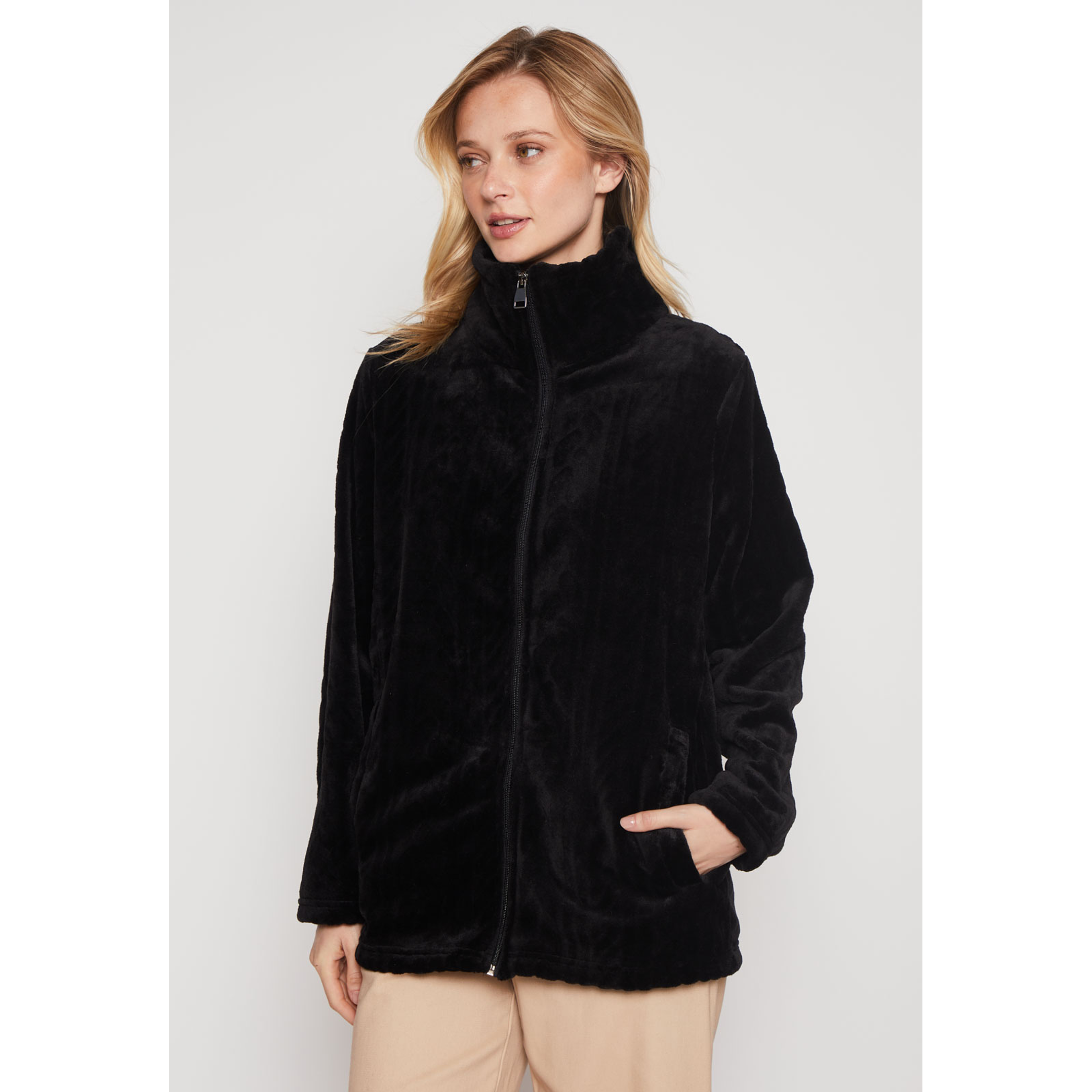 Polar Peludo Fantasía Mujer Negro Familyshop 1