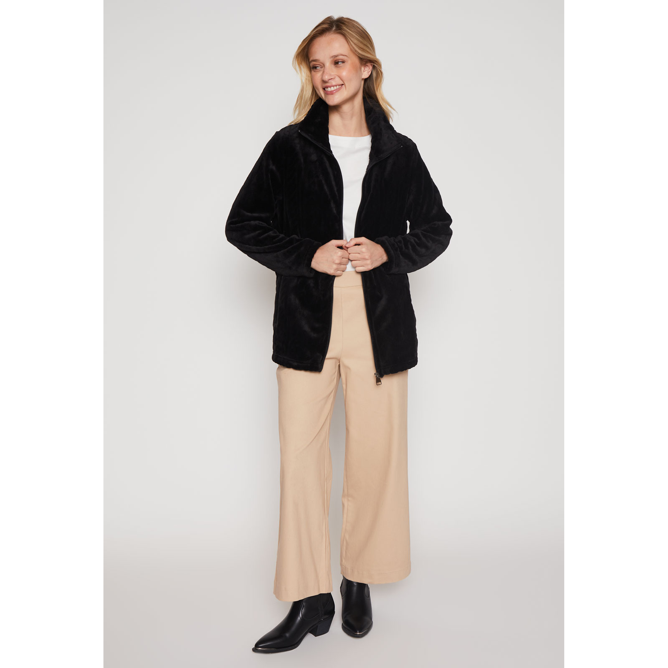 Polar Peludo Fantasía Mujer Negro Familyshop 4