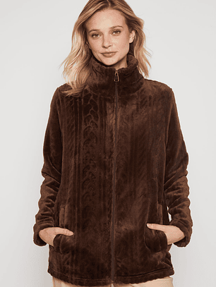 Polar Peludo Fantasía Mujer Café Familyshop