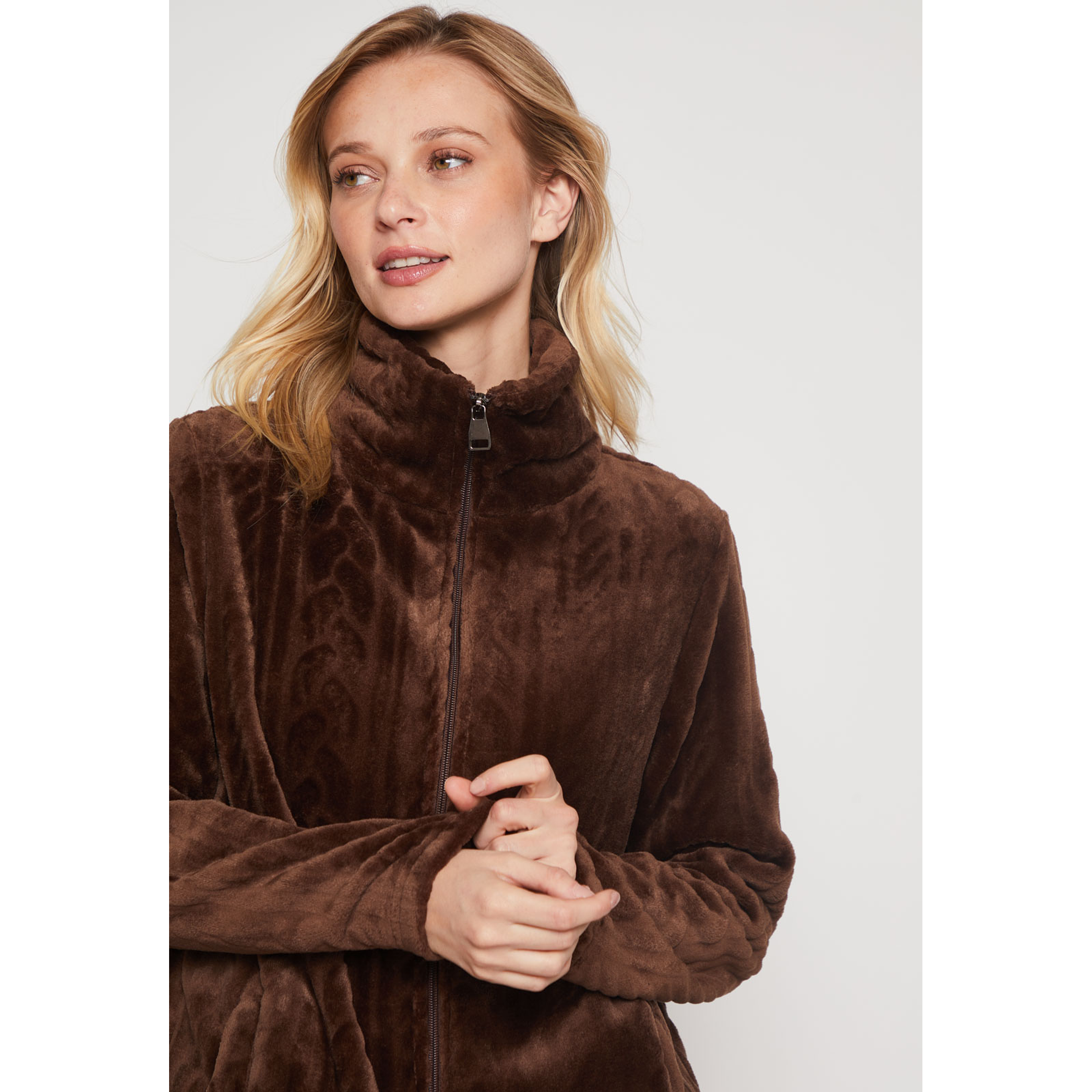 Polar Peludo Fantasía Mujer Café Familyshop 2