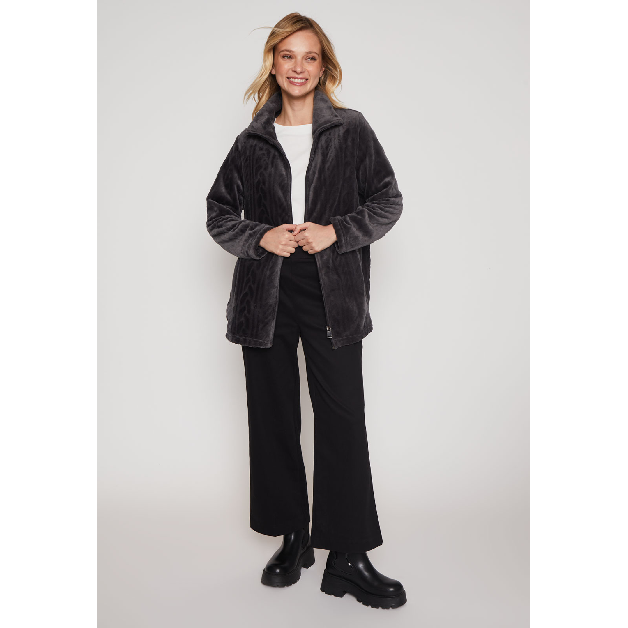 Polar Peludo Fantasía Mujer Gris Familyshop 4