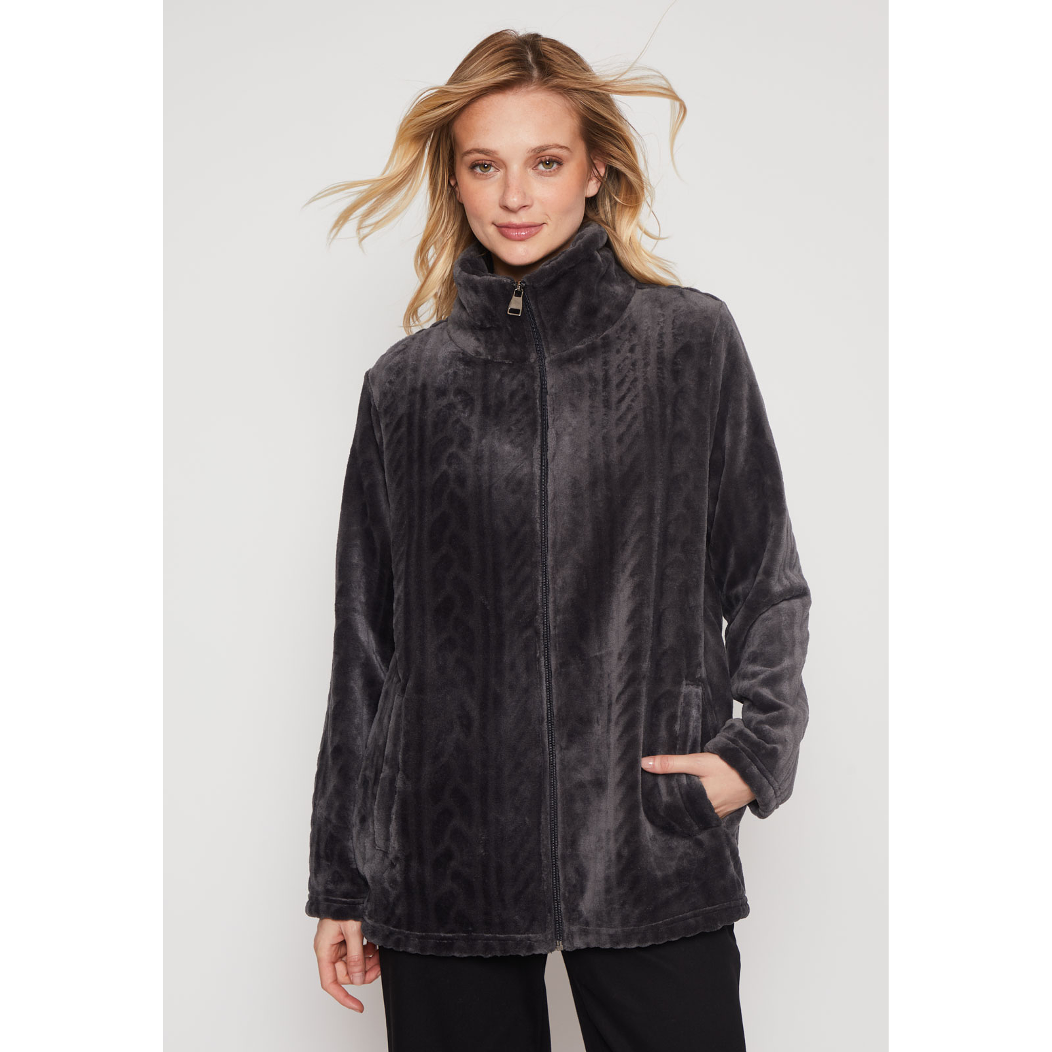 Polar Peludo Fantasía Mujer Gris Familyshop 1