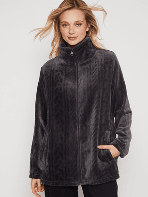 Polar Peludo Fantasía Mujer Gris Familyshop