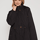 Parka Piel Mujer Negro Familyshop - Miniatura 1