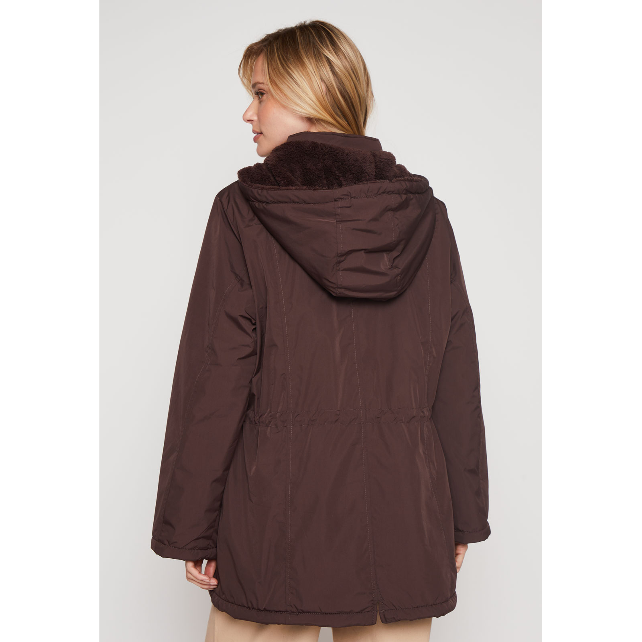 Parka Piel Mujer Café Familyshop 3