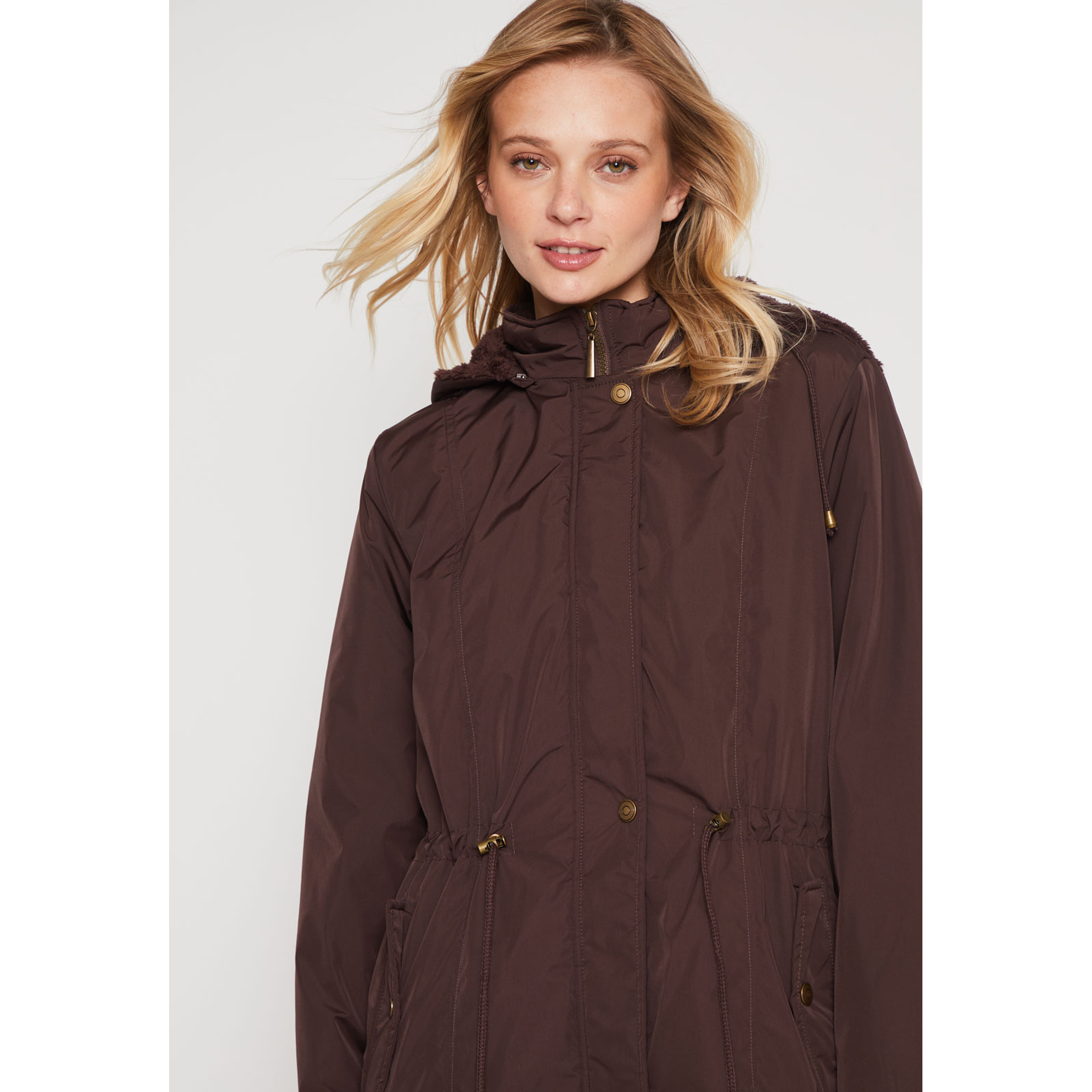 Parka Piel Mujer Café Familyshop 2