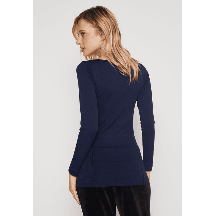 Camiseta Slim Mujer Azul Familyshop 3