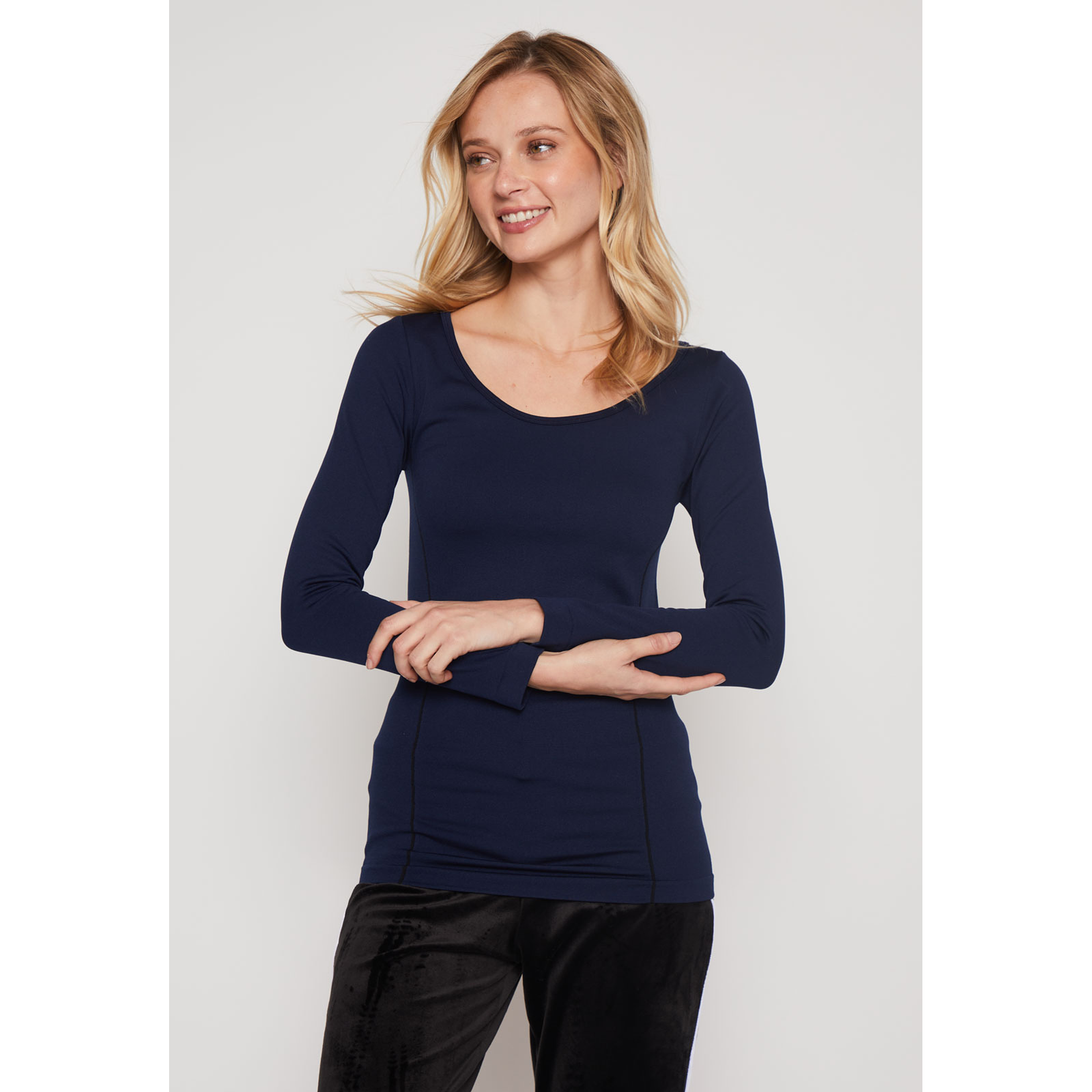 Camiseta Slim Mujer Azul Familyshop 1