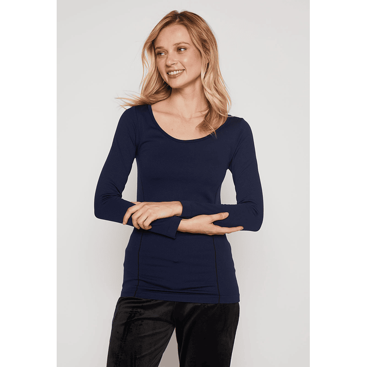 Camiseta Slim Mujer Azul Familyshop 1