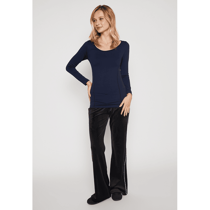 Camiseta Slim Mujer Azul Familyshop 4