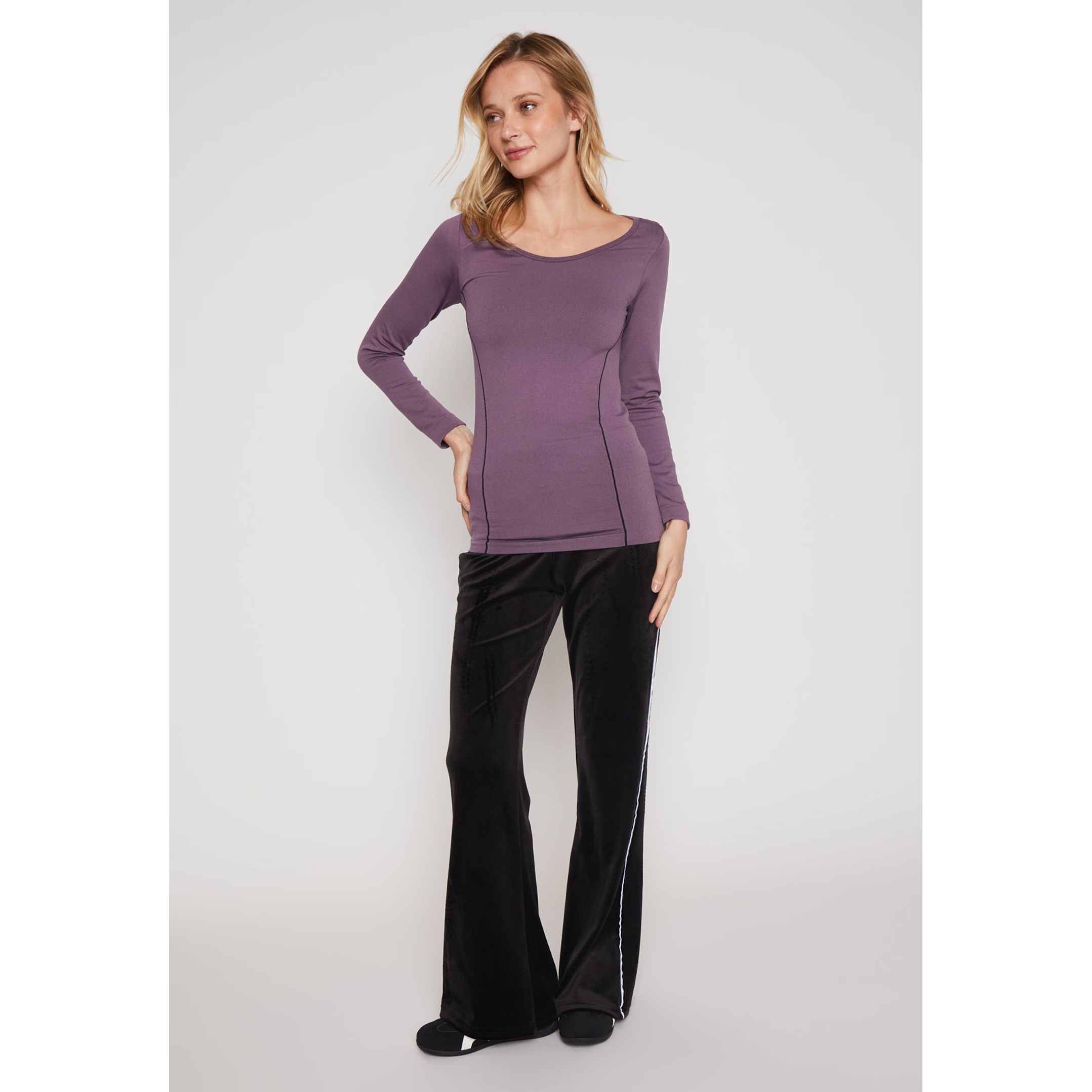 Camiseta Slim Mujer Morado Familyshop 4