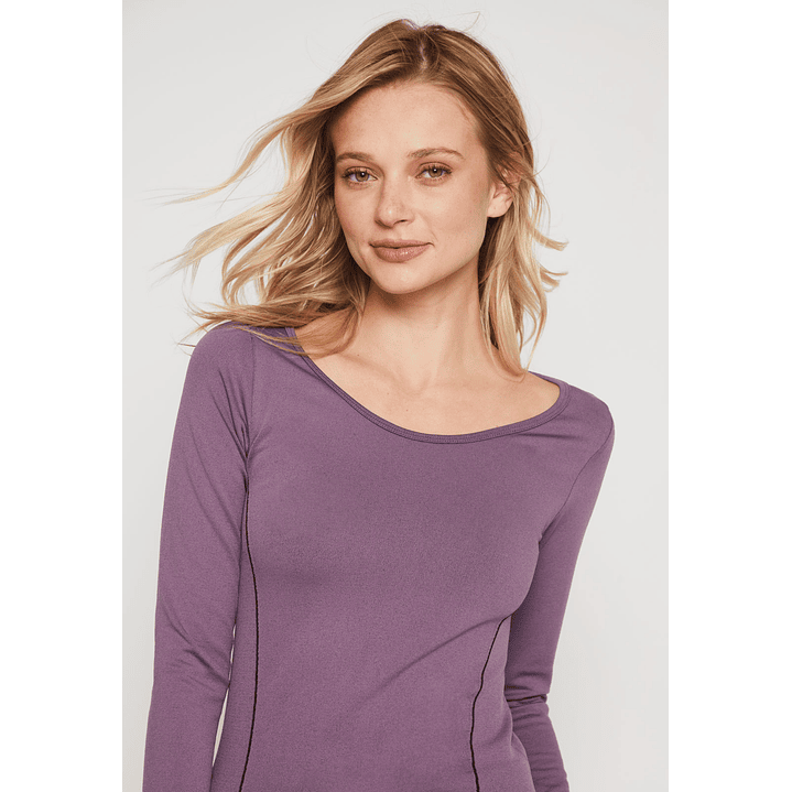Camiseta Slim Mujer Morado Familyshop 2