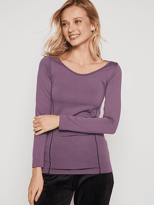 Camiseta Slim Mujer Morado Familyshop