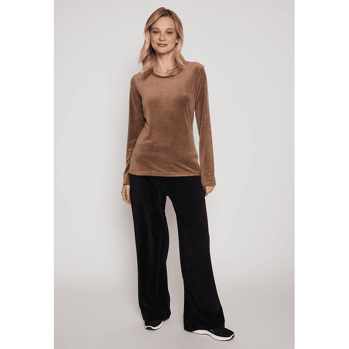 Polera Plush Mujer Chocolate Familyshop 4