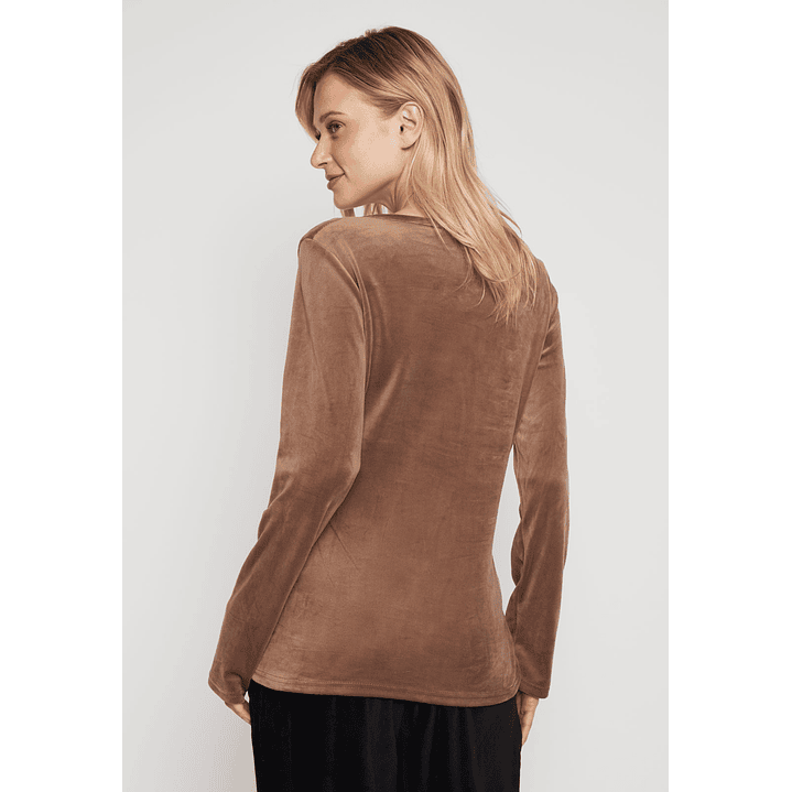 Polera Plush Mujer Chocolate Familyshop 3