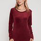 Polera Plush Mujer Burdeo Familyshop - Miniatura 1