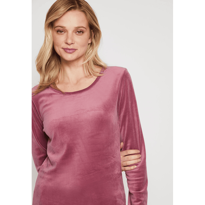 Polera Plush Mujer Rosado Familyshop 2