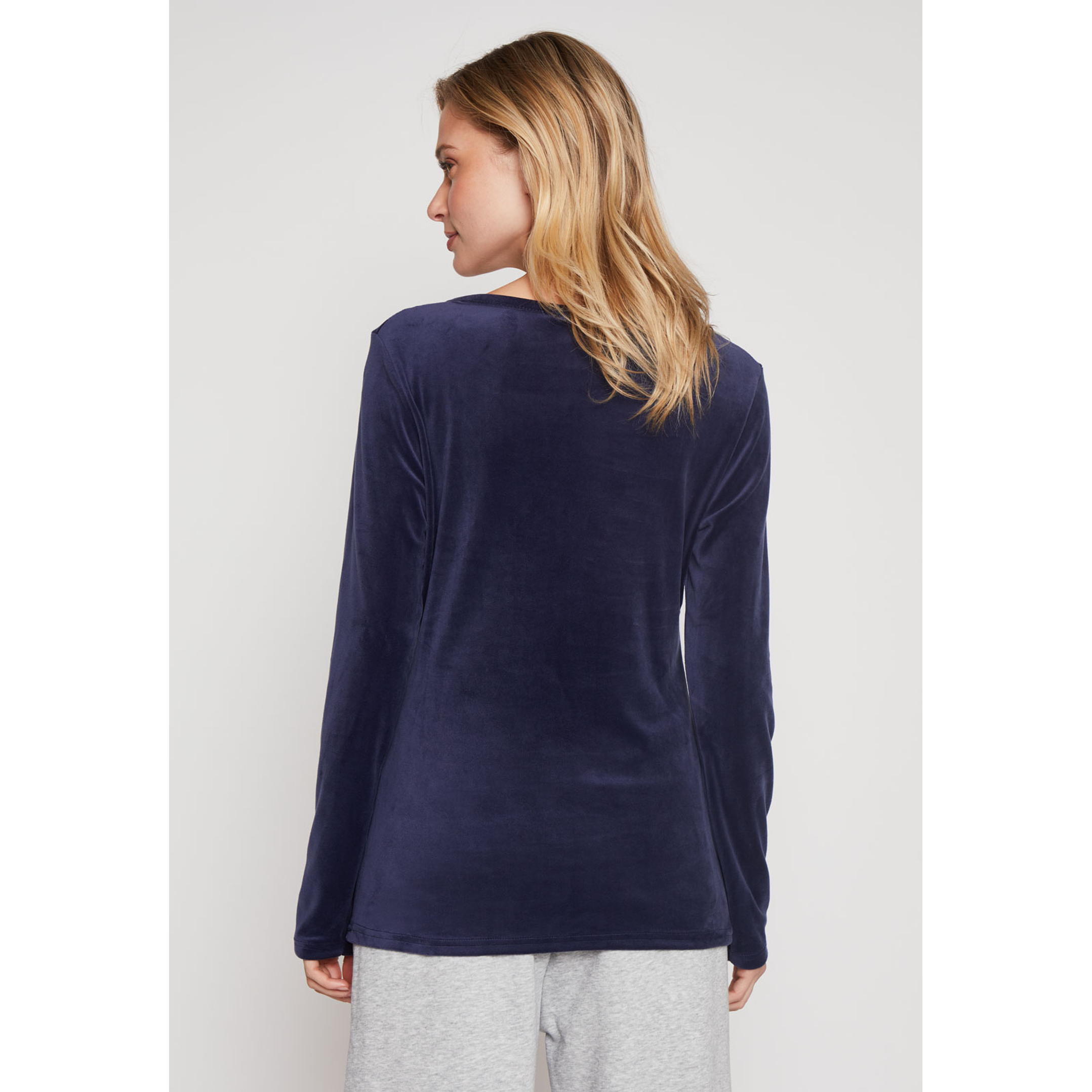 Polera Plush Mujer Azul Familyshop 3