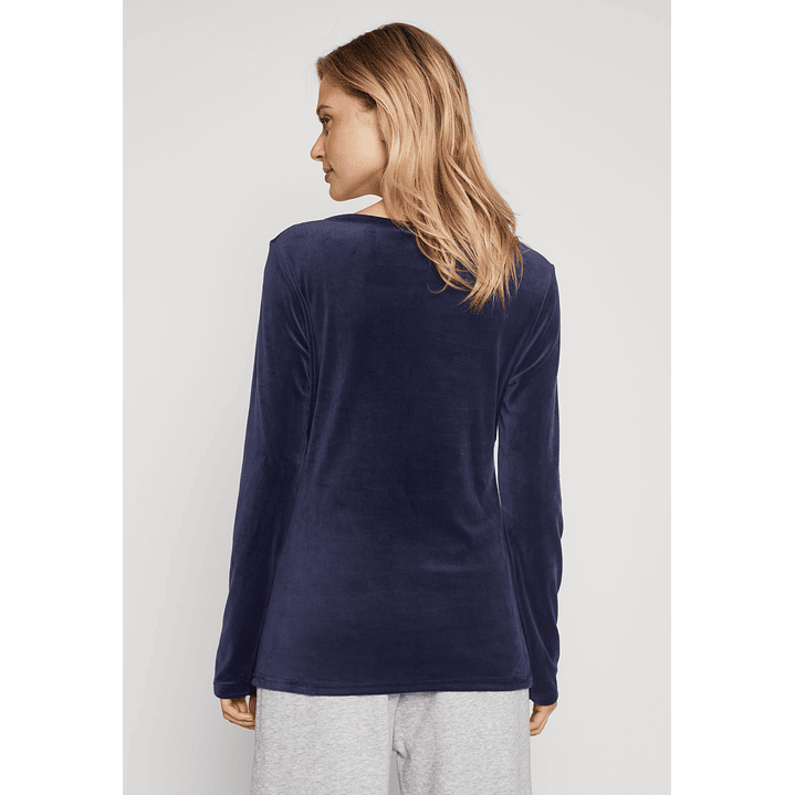 Polera Plush Mujer Azul Familyshop 3