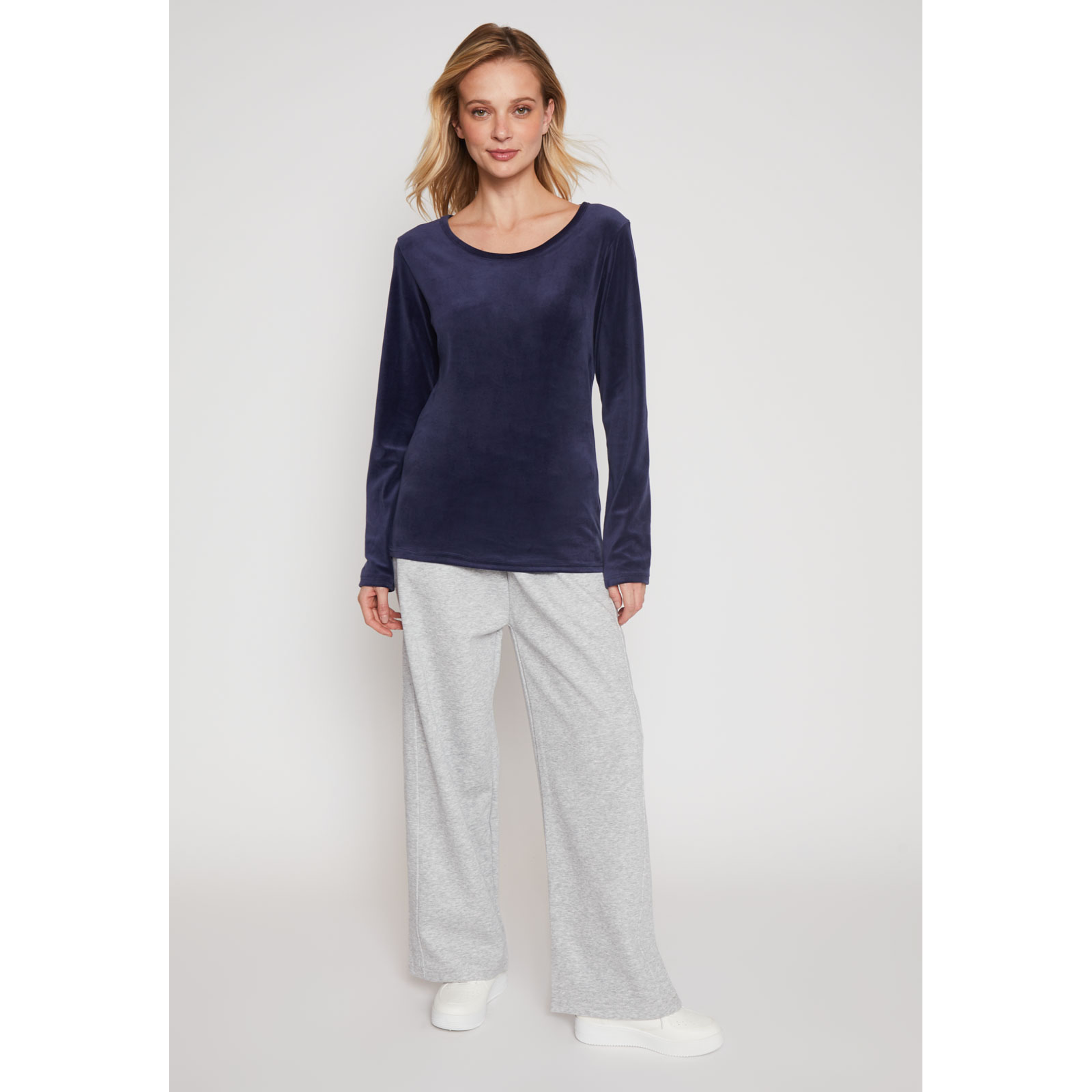 Polera Plush Mujer Azul Familyshop 4