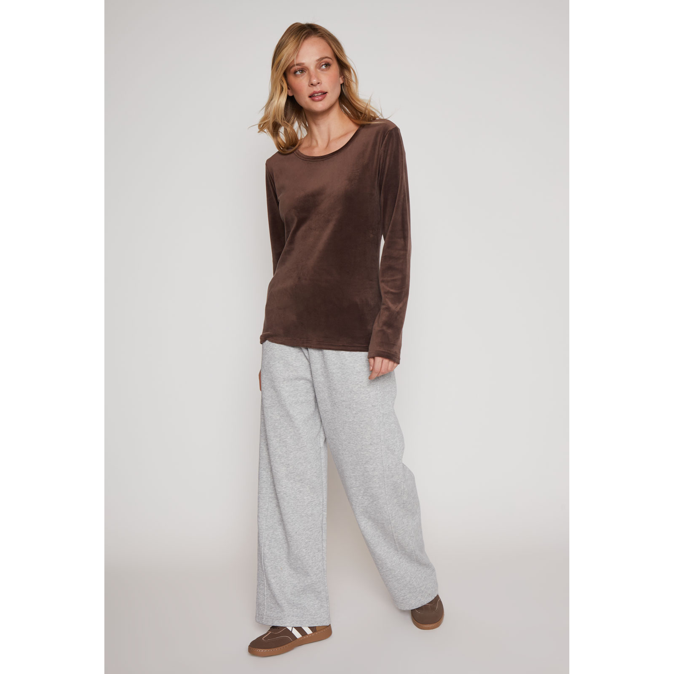 Polera Plush Mujer Café Familyshop 4