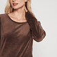 Polera Plush Mujer Café Familyshop - Miniatura 2