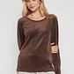Polera Plush Mujer Café Familyshop - Miniatura 1