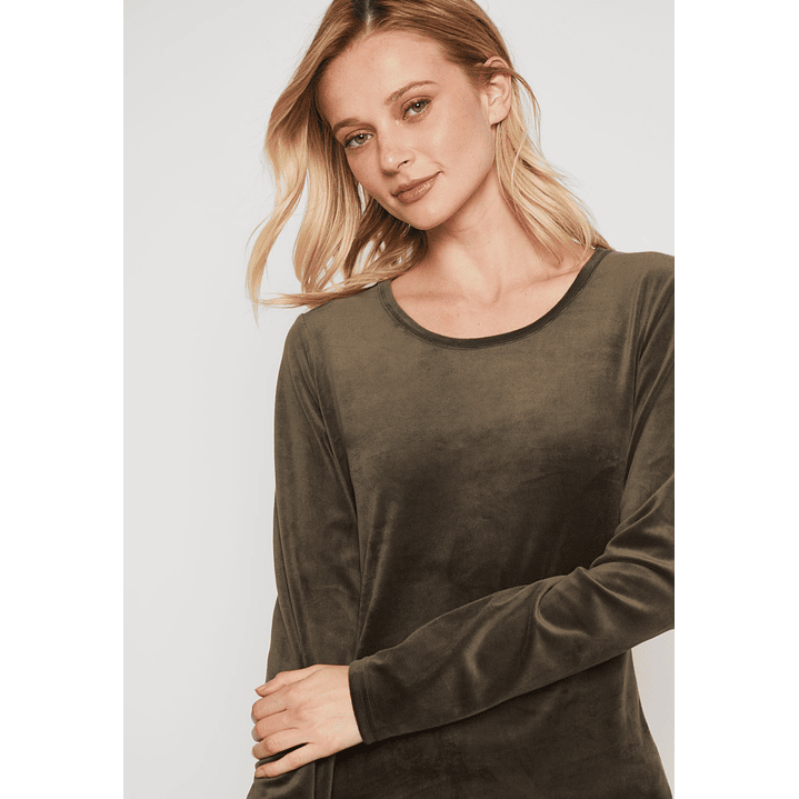 Polera Plush Mujer Verde Familyshop 2