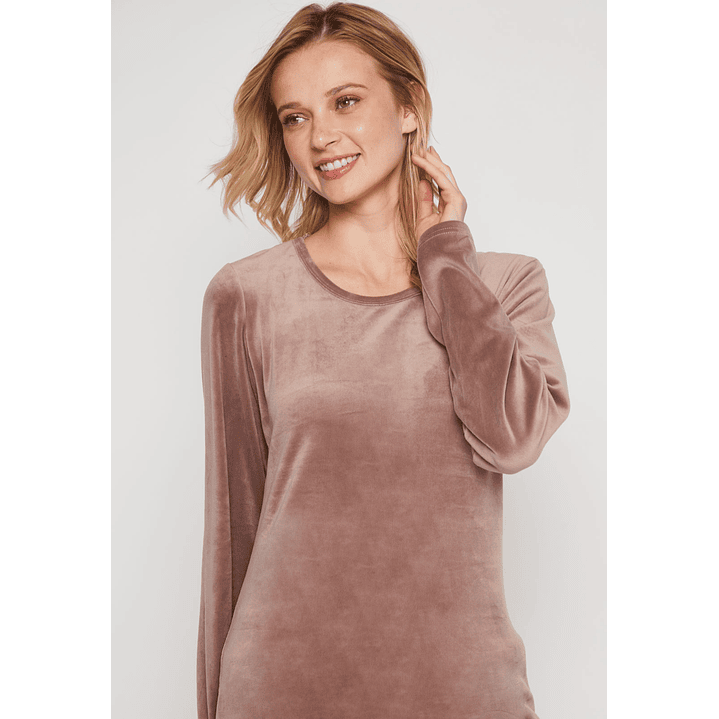 Polera Plush Mujer Arena Familyshop 2