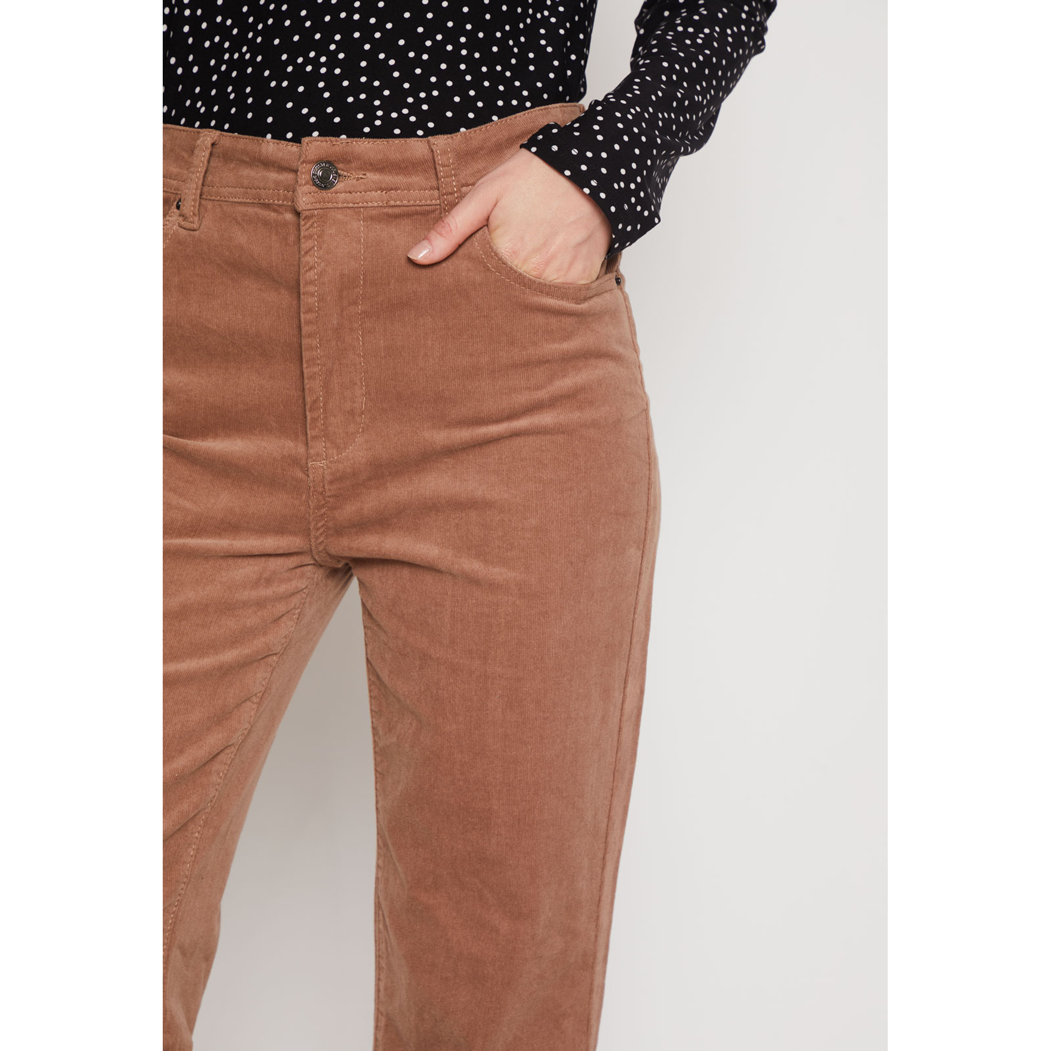 Pantalón Flare Cotele Mujer Beige Familyshop 2