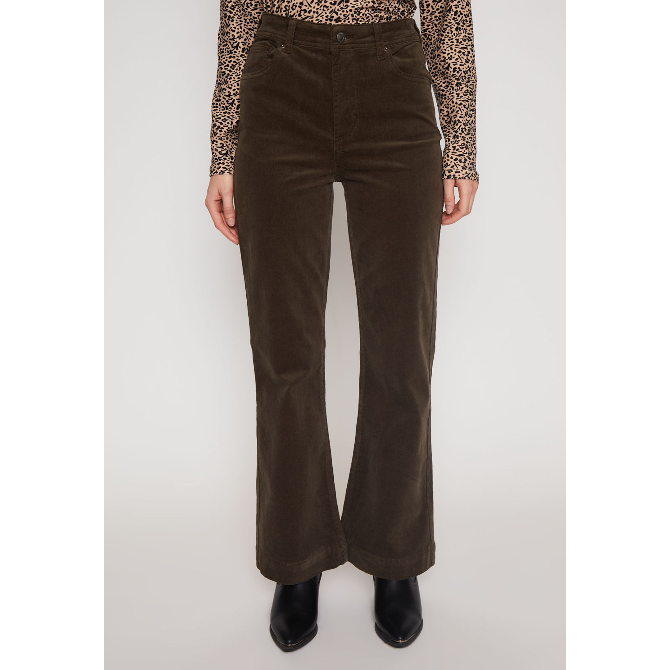 Pantalón Flare Mujer Verde Familyshop 1