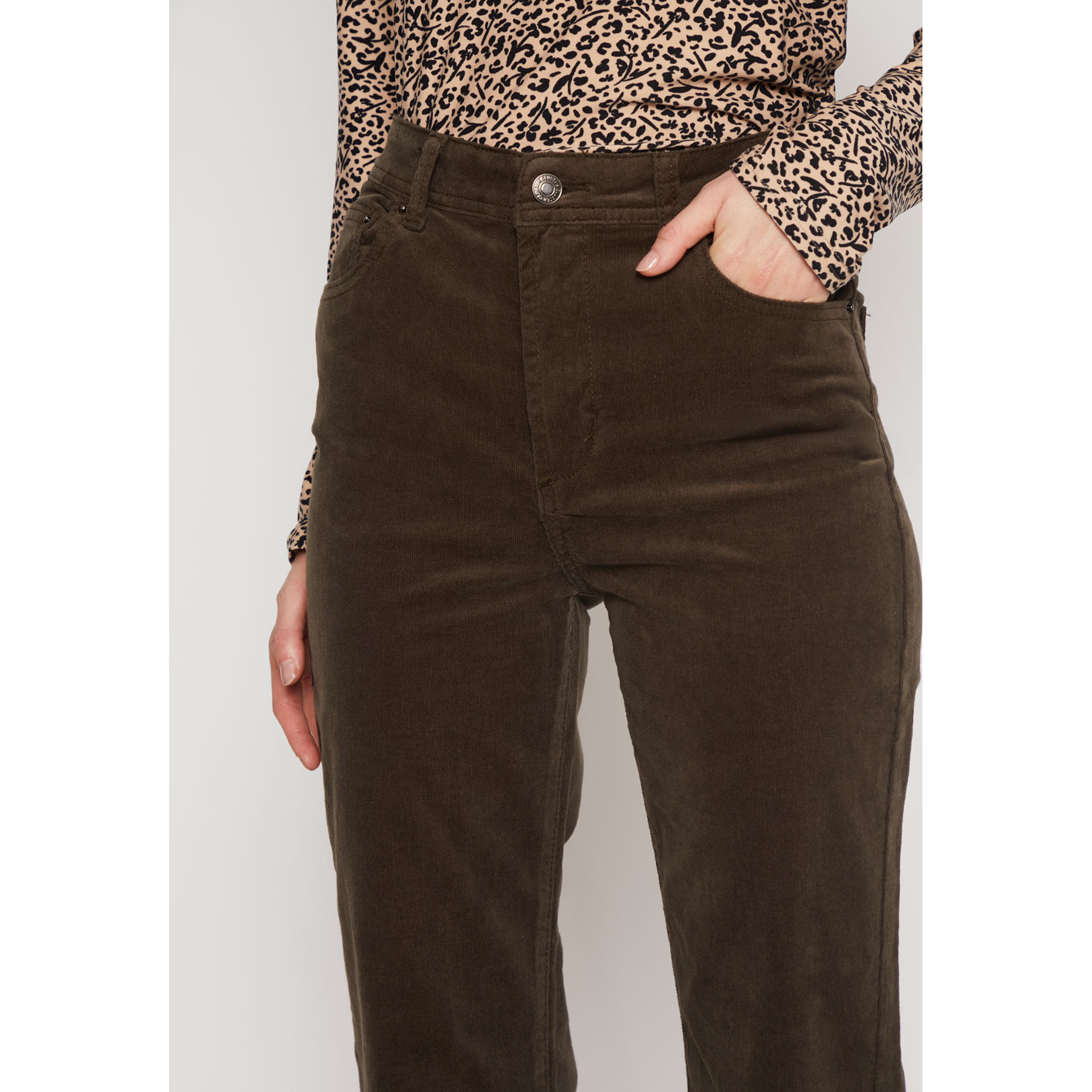 Pantalón Flare Mujer Verde Familyshop 2