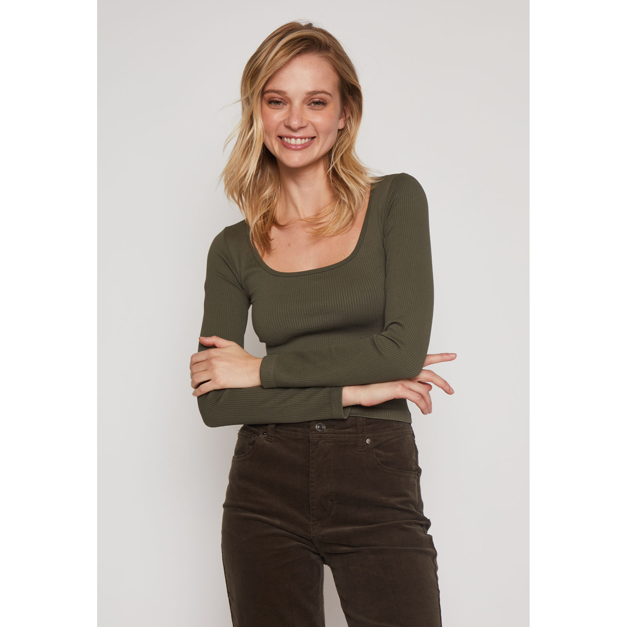 Polera Seamless Gina Mujer Verde Familyshop 1