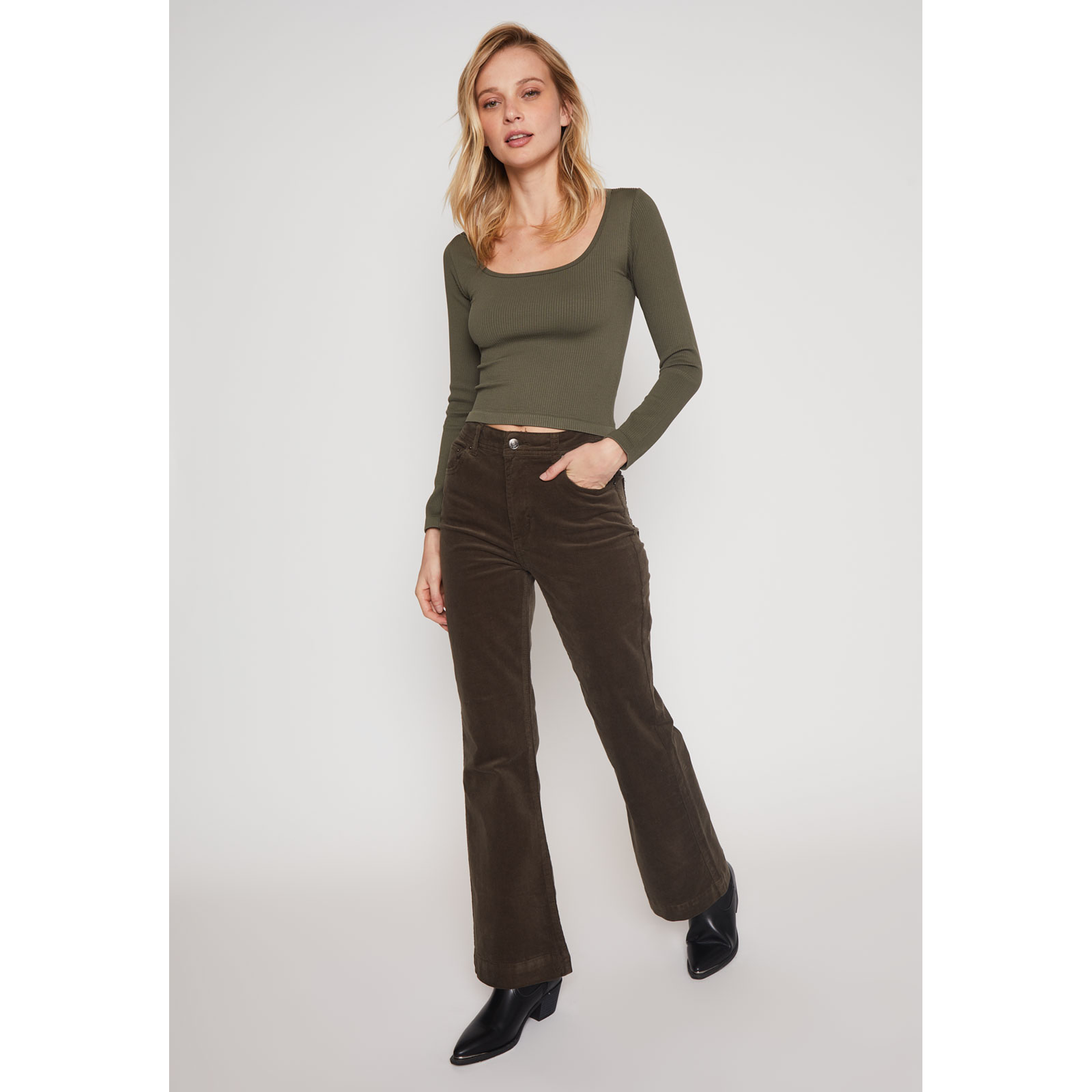 Polera Seamless Gina Mujer Verde Familyshop 4